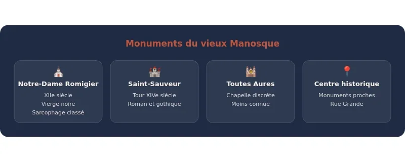 Infographie visiter le vieux manosque