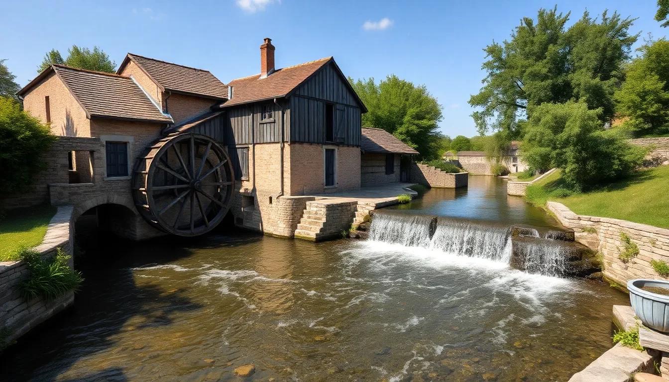 Le moulin de la cascade de Monessargues - cascade de lurs